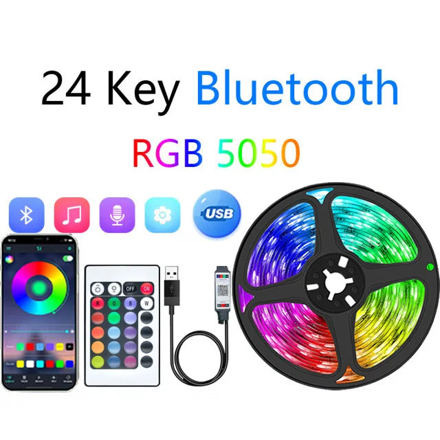 RGB LED Strip Lights – Room Aesthetic Lighting