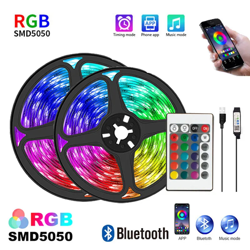 RGB LED Strip Lights – Room Aesthetic Lighting