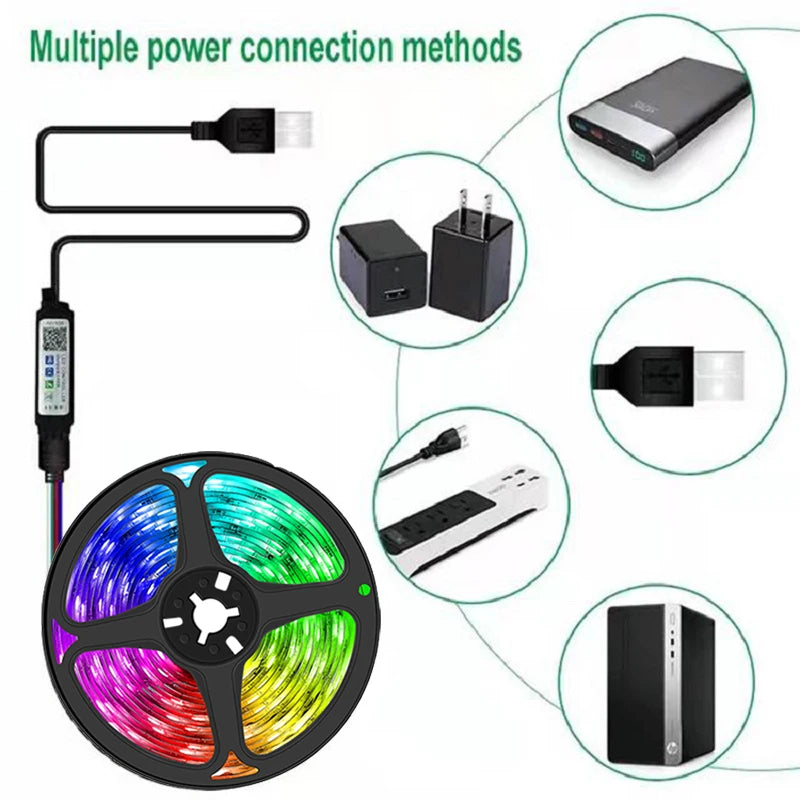 RGB LED Strip Lights – Room Aesthetic Lighting